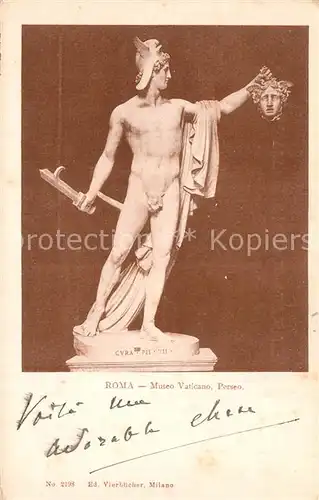 AK / Ansichtskarte Skulpturen Perseo Roma Museo Vaticano 