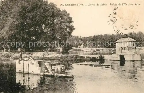 AK / Ansichtskarte Courbevoie Bords de Seine  Courbevoie