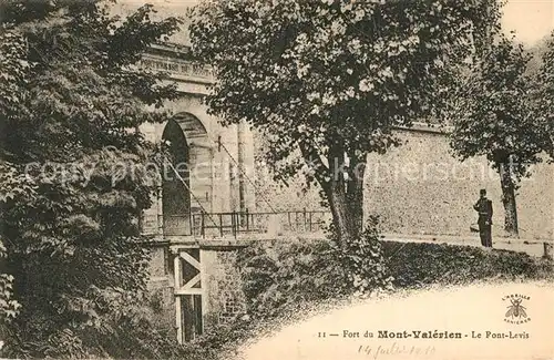 AK / Ansichtskarte Fort_du_Mont_Valerien Pont Levis 