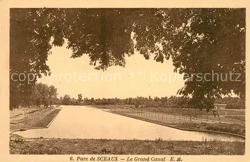 AK / Ansichtskarte Sceaux_Seine Parc Grand Canal Sceaux Seine