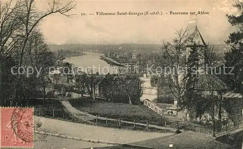 AK / Ansichtskarte Villeneuve Saint Georges Panorama sur Ablon Villeneuve Saint Georges