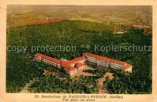 AK / Ansichtskarte Parigne l_Eveque Sanatorium Vue prise aerienne Parigne l Eveque