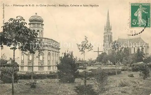 AK / Ansichtskarte Sable sur Sarthe Pelerinage de ND du Chene Basilique Calvaire et Saint Sepulcre Sable sur Sarthe