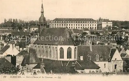 AK / Ansichtskarte Mamers_Sarthe Notre Dame et la Caserne Mamers Sarthe