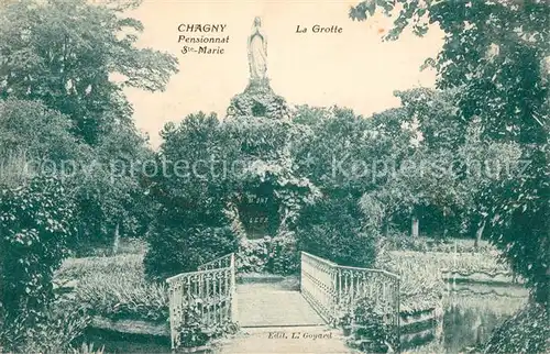 AK / Ansichtskarte Chagny_Saone et Loire Pensionnat Ste Marie La Grotte Chagny Saone et Loire