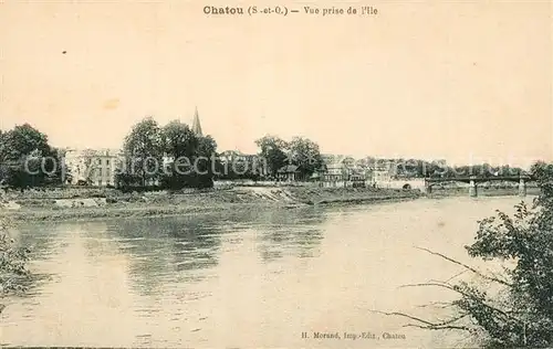 AK / Ansichtskarte Chatou Vue prise de l Ile Chatou