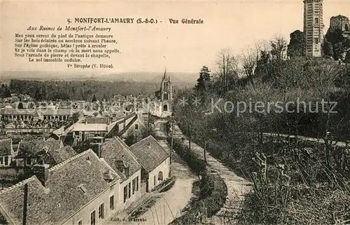 AK / Ansichtskarte Montfort l_Amaury Vue Generale Montfort l Amaury