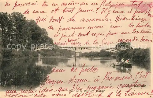 AK / Ansichtskarte Esbly Pont de la Marne Esbly