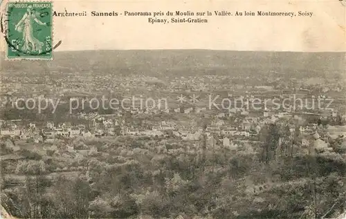 AK / Ansichtskarte Sannois Panorama pris du Moulin sur la Vallee Sannois