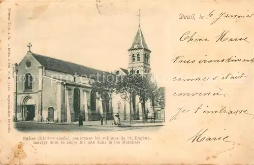 AK / Ansichtskarte Deuil la Barre Eglise Deuil la Barre