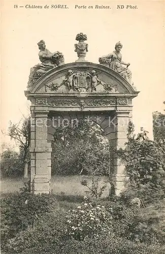 AK / Ansichtskarte Sorel_Somme Chateau de Sorel Porte en Ruines Sorel Somme