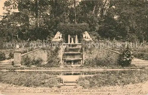 AK / Ansichtskarte Saint Prix_Saone et Loire La Cascade du Chateau Double Saint Prix Saone et Loire