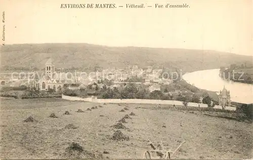 AK / Ansichtskarte Vetheuil Vue d ensemble Vetheuil