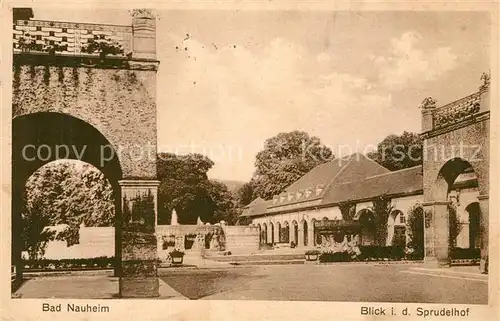 AK / Ansichtskarte Bad_Nauheim Blick in den Sprudelhof Bad_Nauheim