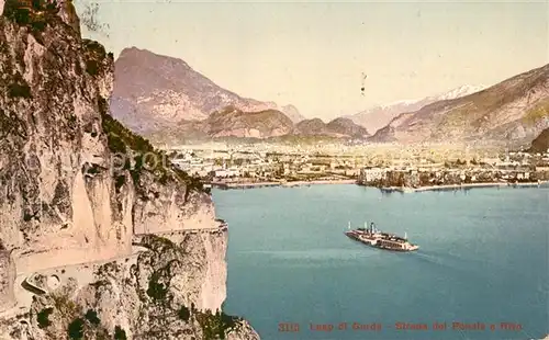 AK / Ansichtskarte Lago_di_Garda Strada del Ponale e Riva Lago_di_Garda