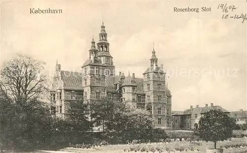AK / Ansichtskarte Kobenhavn Rosenborg Slot Schloss Kobenhavn