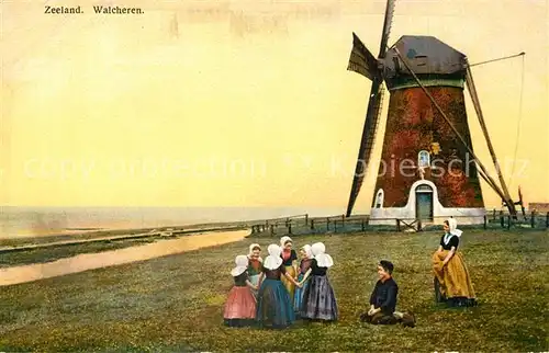 AK / Ansichtskarte Marken Windmuehle Trachten Photochromie Serie 163 Nr 2934 Marken