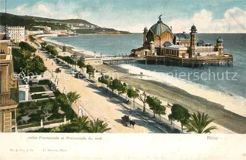 AK / Ansichtskarte Nice_Alpes_Maritimes Jetee Promenade et Promenade du midi Cote d Azur Nice_Alpes_Maritimes