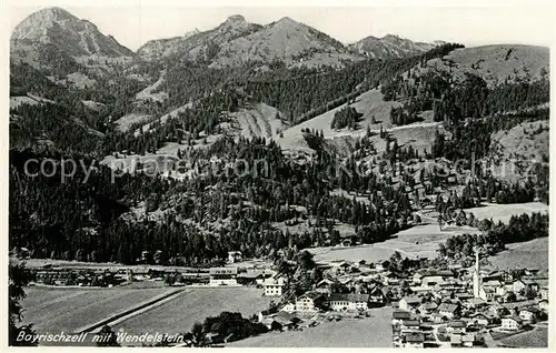 AK / Ansichtskarte Bayrischzell Panorama mit Blick zum Wendelstein Mangfallgebirge Bayrischzell