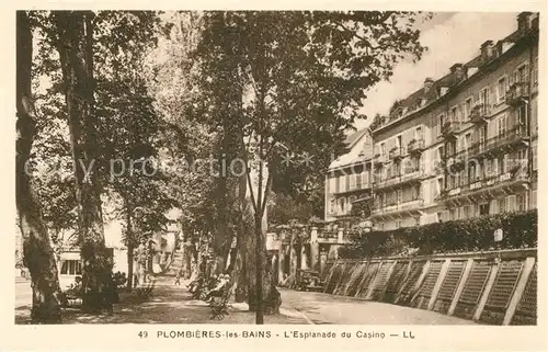 AK / Ansichtskarte Plombieres les Bains_Vosges Esplanade du Casino Plombieres les Bains