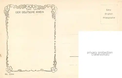 AK / Ansichtskarte Wellmich Blick ueber den Rhein zur Burg Maus Serie Der deutsche Rhein Nr. 1044 Wellmich