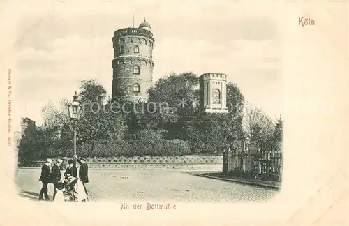 AK / Ansichtskarte Koeln_Rhein Partie an der Bottmuehle Turm Koeln_Rhein