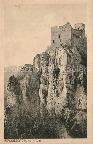 AK / Ansichtskarte Neidlingen_Esslingen Burgruine Reussenstein Felsen Neidlingen Esslingen