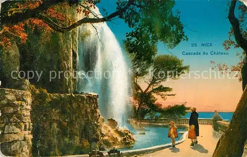 AK / Ansichtskarte Nice_Alpes_Maritimes Cascade du Chateau Cote d Azur Photochromie Nice_Alpes_Maritimes