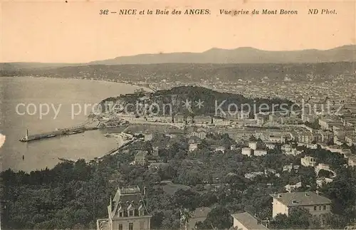 AK / Ansichtskarte Nice_Alpes_Maritimes Panorama et la Baie des Anges vue prise du Mont Boron Nice_Alpes_Maritimes
