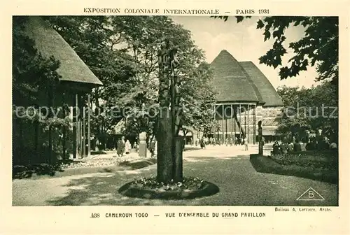 AK / Ansichtskarte Exposition_Coloniale_Internationale_Paris_1931 Cameroun Togo Grand Pavillon  