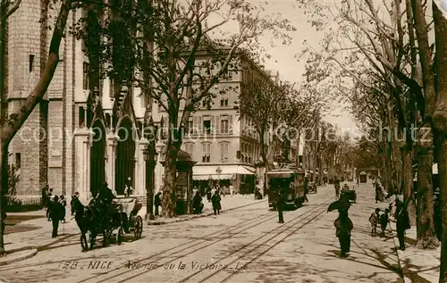 AK / Ansichtskarte Strassenbahn Nice Avenue de la Victoire  