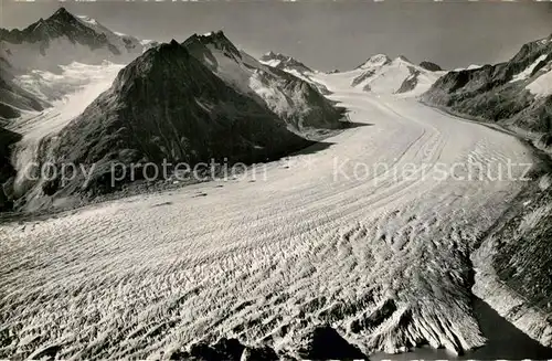 AK / Ansichtskarte Gletscher Eggishorn Aletschgletscher M?rjelensee  