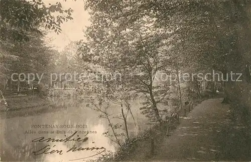 AK / Ansichtskarte Fontenay sous Bois All?e dans le Bois Fontenay sous Bois