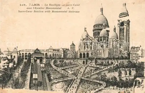 AK / Ansichtskarte Paris Basilique Sacre Coeur Paris