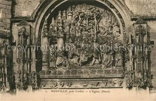 AK / Ansichtskarte Neuville au Bois pres Corbie Eglise Neuville au Bois