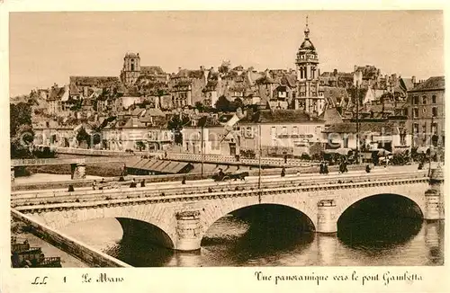 AK / Ansichtskarte Le_Mans_Sarthe Pont Gambetta Le_Mans_Sarthe