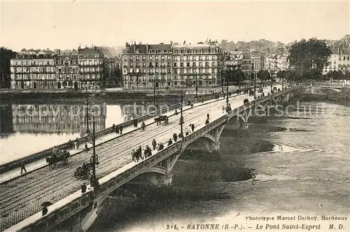 AK / Ansichtskarte Bayonne_Pyrenees_Atlantiques Pont Saint Esprit Bayonne_Pyrenees