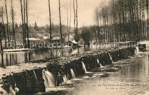 AK / Ansichtskarte La_Chartre sur le Loir Le Loir en Hiver La_Chartre sur le Loir