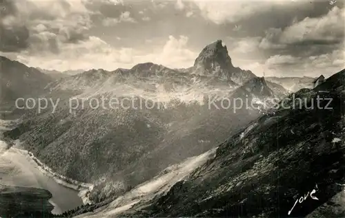 AK / Ansichtskarte Ossau_Vallee Le Pic dOssau et le lac de Fabreges 