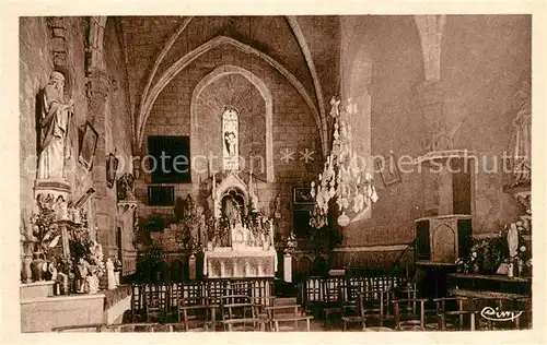 AK / Ansichtskarte Eymoutiers Interieur de lEglise de Ste Anne Eymoutiers