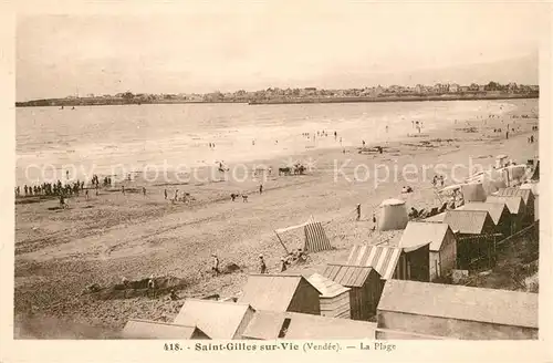 AK / Ansichtskarte Saint Gilles sur Vie_Vendee La Plage Saint Gilles sur Vie