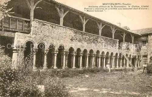 AK / Ansichtskarte Mouchamps Ancienne abbaye de la Grainetiere le Cloitre Mouchamps