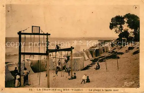 AK / Ansichtskarte La_Tranche sur Mer La plage a haute mer La_Tranche sur Mer