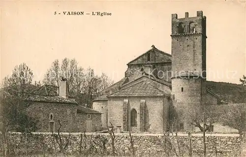 AK / Ansichtskarte Vaison la Romaine_Vaucluse Eglise Vaison la Romaine
