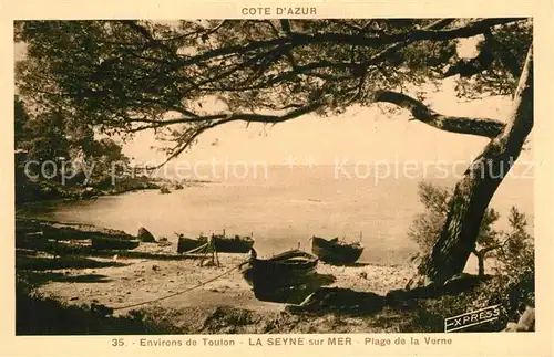 AK / Ansichtskarte La_Seyne sur Mer Plage de la Verne La_Seyne sur Mer