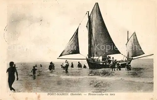 AK / Ansichtskarte Fort Mahon Plage Promenade en mer Fort Mahon Plage