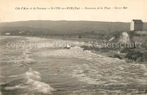 AK / Ansichtskarte Saint Cyr sur Mer Panorama de la Plage  Saint Cyr sur Mer