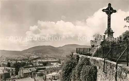 AK / Ansichtskarte Hyeres_les_Palmiers Vieille Croix de Saint Paul vue sur la ville Hyeres_les_Palmiers