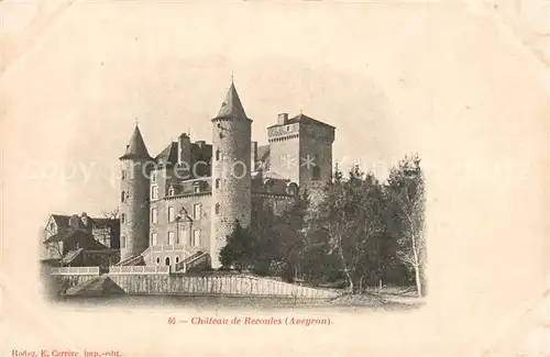 AK / Ansichtskarte Recoules Previnquieres Chateau Schloss Recoules Previnquieres
