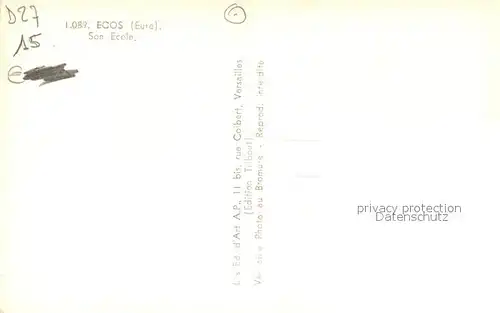 AK / Ansichtskarte Ecos Ecole Schule Ecos